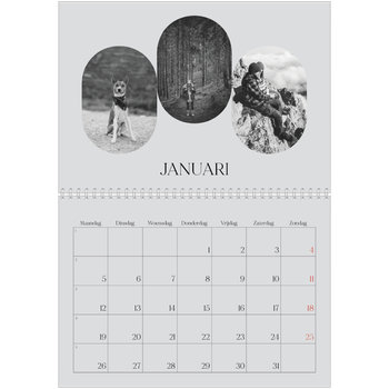 Fotokalender A4 Dubbel — De open weg