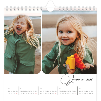 Fotokalender Vierkant — Momentopnamen en schrift