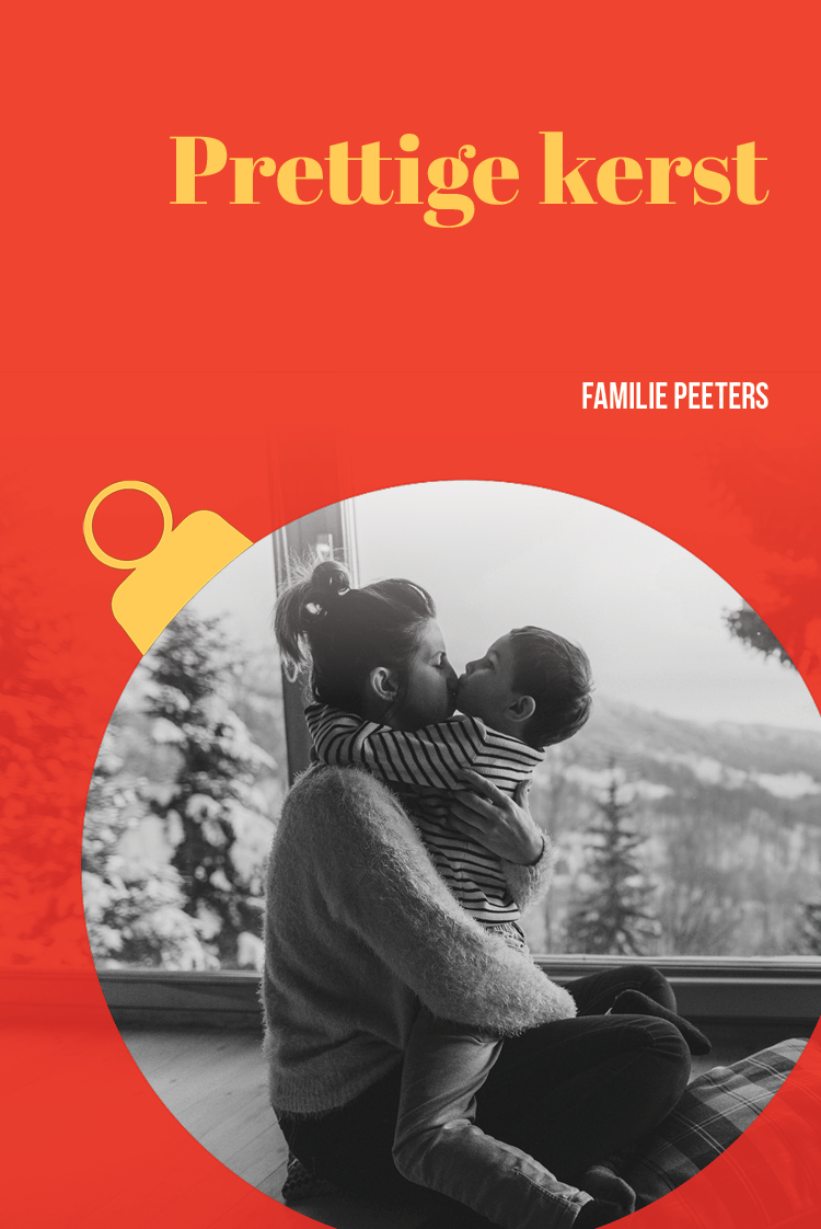 Fotokaarten — Kerstbal knipsel