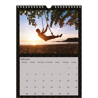 Fotokalender A4 (20 x 30 cm) — Geometrisch [Februari]