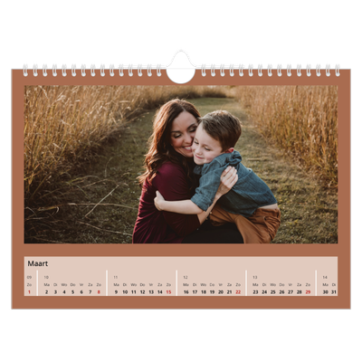 Fotokalender A4 — Aardetinten [Maart]