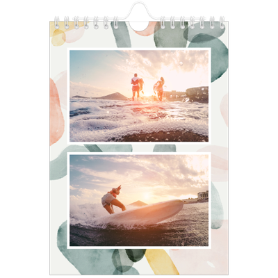 Fotokalender A5 — Aquarel vlekkenpatroon [omslag]