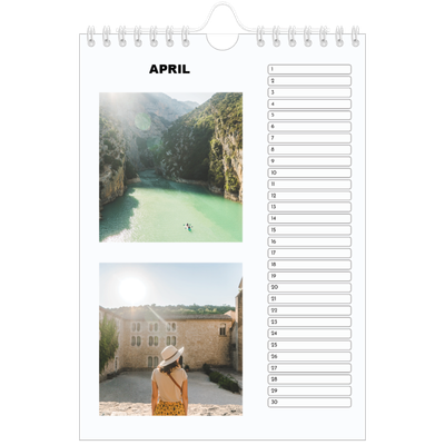 Fotokalender A5 — Eenvoudige foto [April]