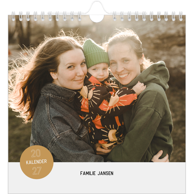Jaarkalenders vierkant — Fotosticker [omslag]
