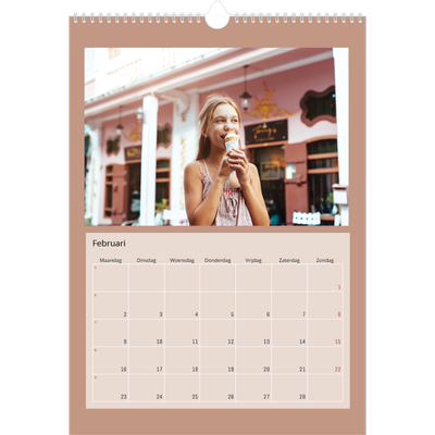 A3 Jaarkalenders — Aardetinten [Februari]