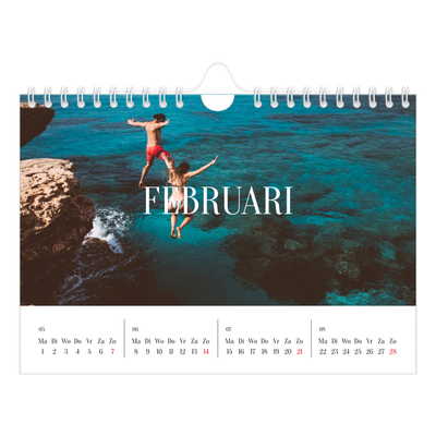 Fotokalender A5 — Eindeloze ontsnapping [Februari]