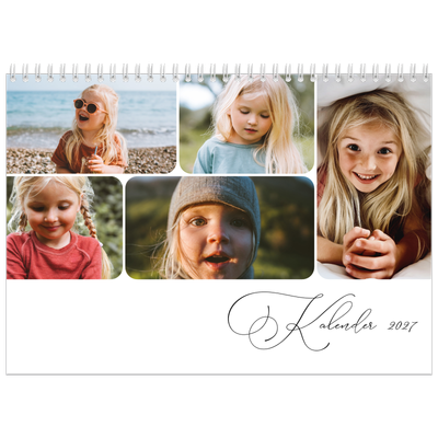 Fotokalender A4 Dubbel (30 x 40 cm) — Momentopnamen en schrift [omslag]