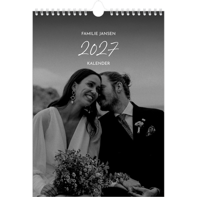 Fotokalender A4 (20 x 30 cm) — Elegant schrift [omslag]