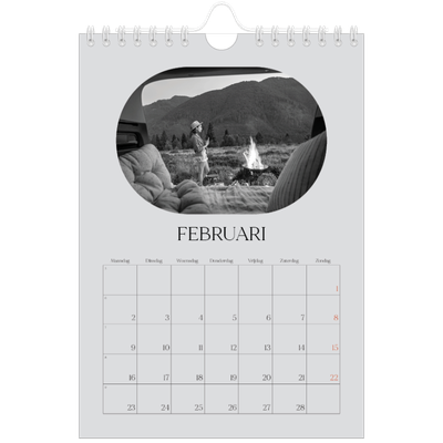 Fotokalender A5 — De open weg [Februari]