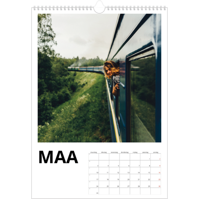 A3 Jaarkalenders — Witte randen [Maart]