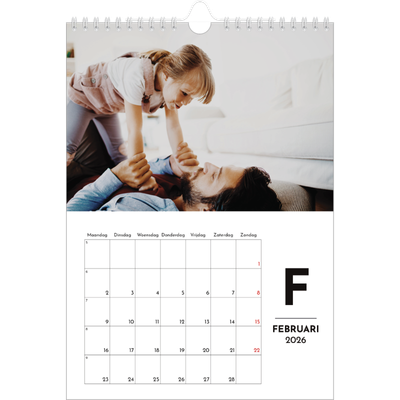 Fotokalender A4 (20 x 30 cm) — Schijnwerper effect [Februari]