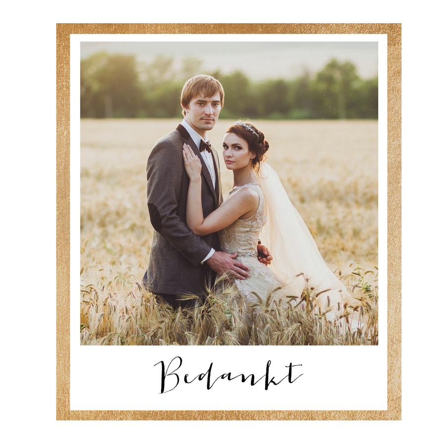 Bedankkaarten — In een kader