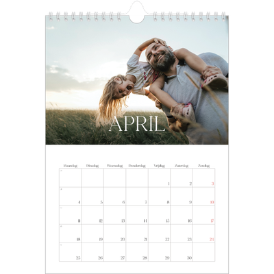 Fotokalender A4 (20 x 30 cm) — Twaalf grote maanden [April]