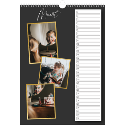 Verjaardagskalenders A3 — Herinneringen verzamelen [Maart]