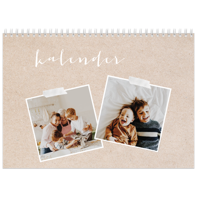 Fotokalender A4 Dubbel (30 x 40 cm) — Scrapbook kalender [omslag]