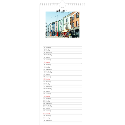 Smalle kalender  — Mijn reisverhaal - Londen [Maart]