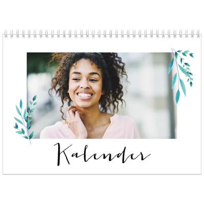 Fotokalender A4 Dubbel (30 x 40 cm) — Bloemen illustraties [omslag]