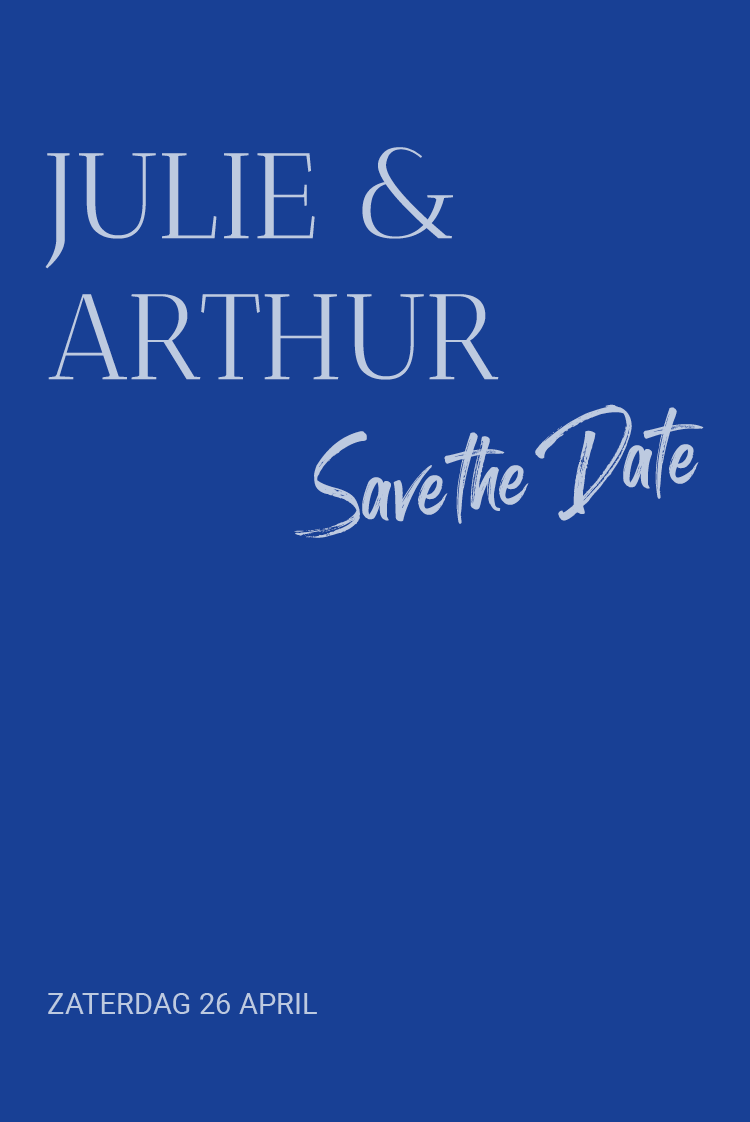 Save the date — Kobalt klassieker