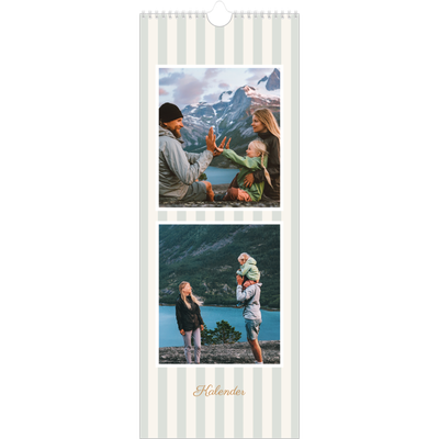 Smalle kalender  — Schrift en strepen [omslag]