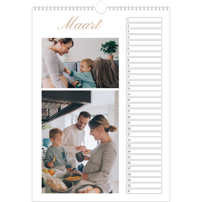 Verjaardagskalenders A3 — Fotolijn [Maart]
