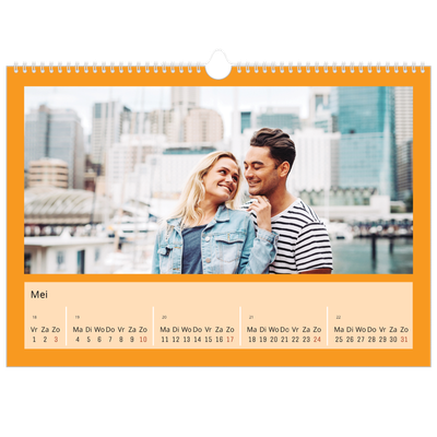 Fotokalender A3 — Kleurrijke kaders [Mei]