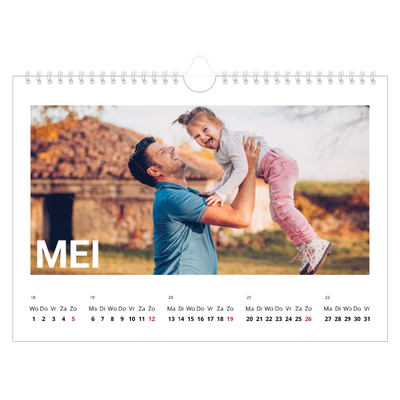 Fotokalender A4 — Grote maandaanduiding [omslag]