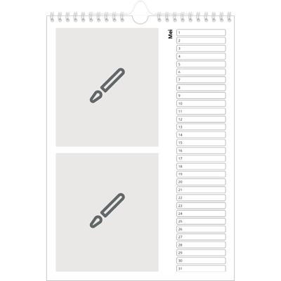 Verjaardagskalenders A4 — Ontwerp je eigen fotoproduct [Mei]