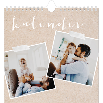 Jaarkalenders vierkant — Scrapbook kalender [omslag]