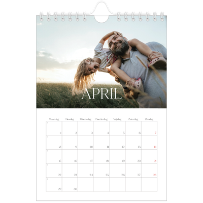 Fotokalender A5 — Twaalf grote maanden [April]