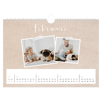 Fotokalender A4 — Scrapbook kalender [Februari]