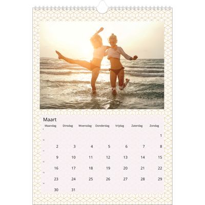 A3 Jaarkalenders — Geometrisch [Maart]