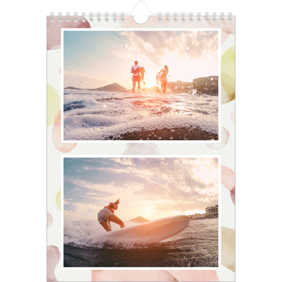 Fotokalender A4 (20 x 30 cm) — Aquarel vlekkenpatroon [omslag]