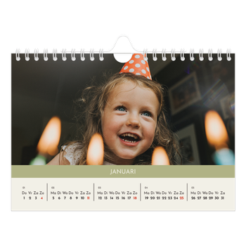 Fotokalender A5 — Pastel hoofdstukken