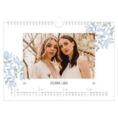 Fotokalender A4 — Elegant bloemig [Februari]