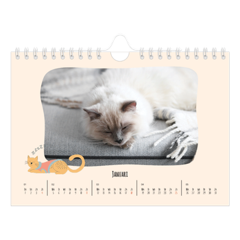 Fotokalender A5 — Kattenpoten en krabbels