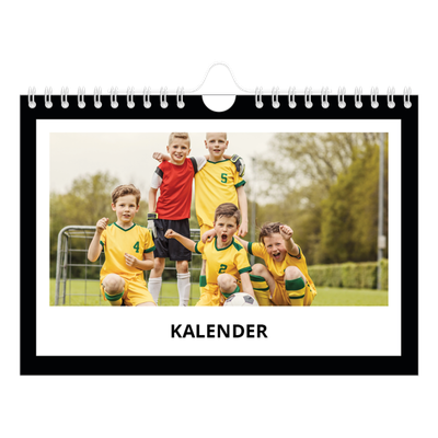 Fotokalender A5 — Compleet zwart kader [omslag]