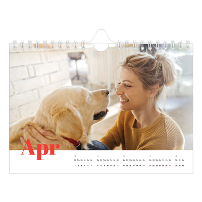 Fotokalender A5 — Een dikgedrukt jaar [April]