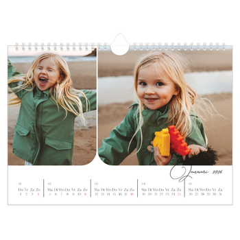 Fotokalender A4 — Momentopnamen en schrift