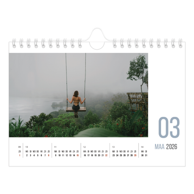 Fotokalender A5 — Maandnummers [Maart]