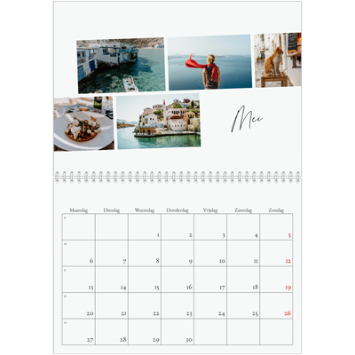 Fotokalender A4 Dubbel (30 x 40 cm) — City trip [Mei]