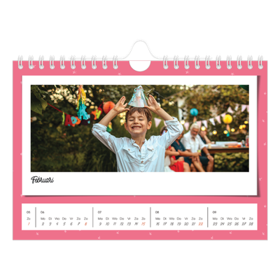 Fotokalender A5 — Snapshots in felle kleuren [Februari]