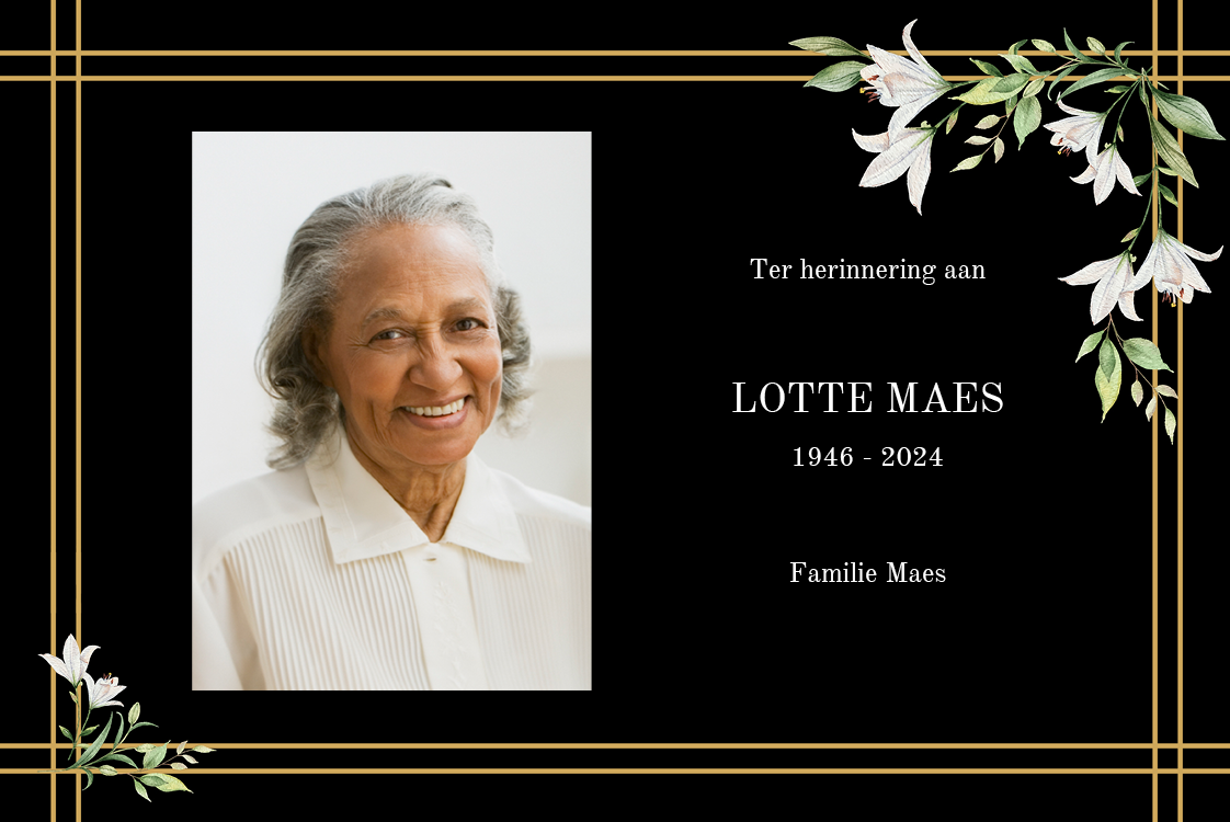 Bedankkaarten — Bloemenlijsten