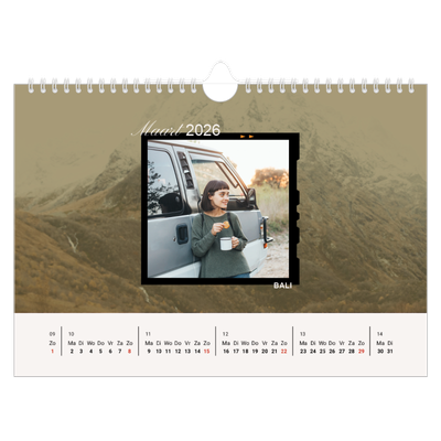 Fotokalender A4 — Zin in avontuur [Maart]