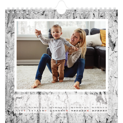 Jaarkalenders vierkant — Boomschors [Mei]