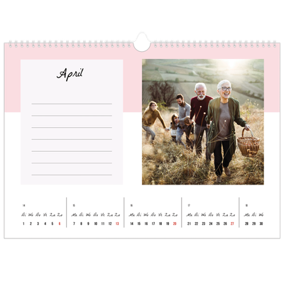Fotokalender A3 — Kalender Lijst [April]