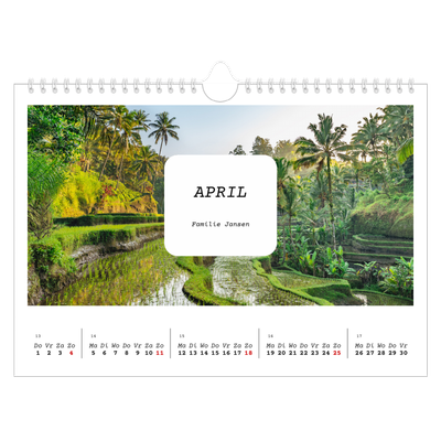 Fotokalender A4 — Het hele verhaal [April]