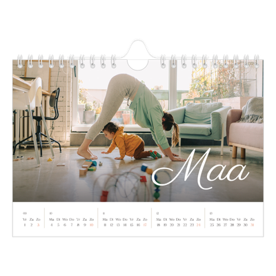 Fotokalender A5 — Handgeschreven maanden [Maart]