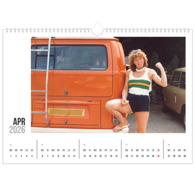 Fotokalender A3 — Verkorte tekst [April]