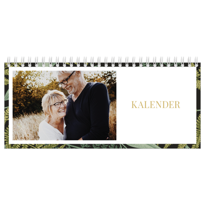 Bureaukalenders — Gebloemd behang [omslag]
