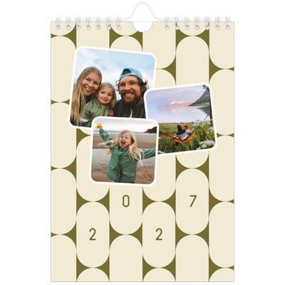 Fotokalender A5 — Retro patronen [omslag]